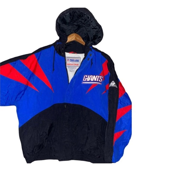 90s VTG Shark Tooth | NFL Pro Line | NEW YORK GIANTS Jacket - Picture 2 of 12